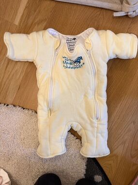 Baby Merlin Magic Sleepsuit One-Piece in Cream - Small